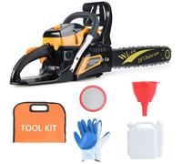 Tronçonneuse thermique - 20 pouces - 63cm³ - 2800W - 8500tr/min - 0.55L - puissance élevée - pour coupe de bois et élagage
