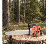 Tronconneuse thermique - 2000 W - 58 cm³ - Haute efficacité - Guide de 50 cm - adapté pour la coupe du bois et l'élagage des arbres