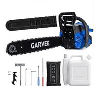 Tronçonneuse thermique 58cc, moteur 2 temps 2,5 kW, guide 45 cm (18"), démarrage facile, poignée ergonomique antidérapante, coupe rapide du bois, élagage et abattage d’arbres - bleu