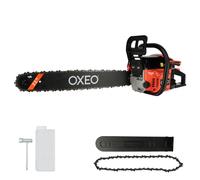 Tronçonneuse thermique - Cylindrée 62cm3 - Grand guide 22 pouces 55cm - 2 chaînes