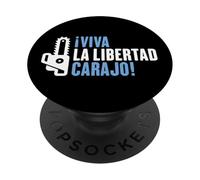 Tronçonneuse Viva la Libertad Carajo Reformer Liberté PopSockets PopGrip Adhésif