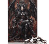 Trône blindé de la Reine Noire Puzzle en Bois 300 Pièces, Jeu Familial