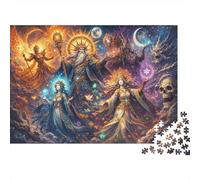 Trône des Divinités Puzzle 1000 Pièces Adultes Et Enfants,Jeu Éducatif, Premium,Carton,Casse-tête,Déco Murale,Dès 14 Ans,Anti-Stress,Détente,Défi 70x50cm