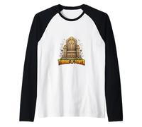 Trône du Pouvoir - Motif Royal de l'Égypte Ancienne Manche Raglan