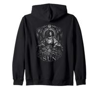 Trône du Soleil Empereur Samouraï énergie Solaire Sweat à Capuche