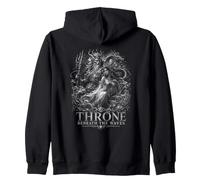Trône sous Les Vagues japonaises Ocean Dragon Fantasy Sweat à Capuche