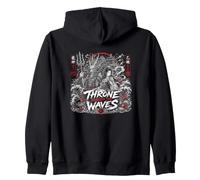 Trône sous Les Vagues japonaises Seigneur Dragon Japonais Sweat à Capuche