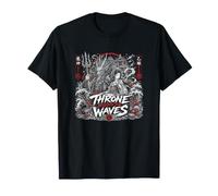 Trône sous Les Vagues japonaises Seigneur Dragon Japonais T-Shirt