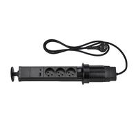 TRONIC® Bloc multiprise (3 prises, noir)