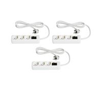 TRONIC® Lot de 3 multiprises (blanc)