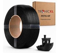 TRONICXL 1 kg de filament PETG-HF compatible avec imprimante 3D Bambu Lab compatible avec Bambulab Bobine vide (avec encoche ) AMS AMS2 P2S, H2D, H2S, X1C, P1S, A1, P1P, A1 mini (noir)