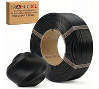 TRONICXL 1 kg de filament PETG-HF pour imprimante 3D Bambu Lab compatible avec bobine vide Bambulab (avec Notch) AMS AMS2 P2S, H2D, H2S, X1C, P1S, A1, P1P, A1 mini (noir)