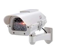TronicXL Caméra de surveillance solaire factice de qualité supérieure avec LED clignotante I Caméra CCD professionnelle factice pour l'intérieur et l'extérieur