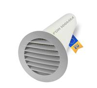 TronicXL Grille d'aération + tuyau de 104 mm de 50 cm pour ventilateur de 100 mm - Tuyau d'extraction d'air - Tube rond en plastique - Canal d'admission d'air - Canal d'évacuation d'air - Système de
