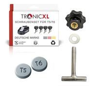 TronicXL Kit de vis compatible avec VW Bulli Bus T5 T6 Multivan Vis Rail de guidage Charge Vis de sécurité Transporter California Sécurité de chargement
