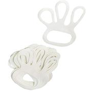 TronicXL Lot de 100 Gants de Protection Professionnels pour Doigt Blanc