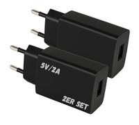TronicXL Lot de 2 blocs d'alimentation USB pour Sony Xperia XZ2 | XZ2 Compact | XZ2 Premium | XZ3 Chargeur de voyage Chargeur USB-A pour téléphone portable, smartphone, tablette