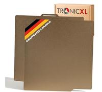 TronicXL Lot de 2 plaques d'impression Bambulab texturées, double face, en PEI, 257 x 257 mm, en acier magnétique, pour imprimante 3D Bambu Lab P1P/P1S/X1 (Double Textured PEI)