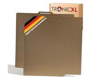 TronicXL Lot de 2 plaques d'impression Bambulab texturées, double face, en PEI, 257 x 257 mm, en acier magnétique, pour imprimante 3D Bambu Lab P1P/P1S/X1 (Double Textured PEI)