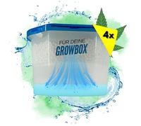 TronicXL Lot de 4 déshumidificateurs 500 ml pour Growbox Grower Grow - Accessoires de culture - Boîte de granulés - Déshumidificateur - Tente de culture - Serre d'intérieur - Climatisation