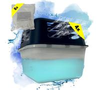 TronicXL Lot de 4 déshumidificateurs en granulés + 8 recharges de 30 m² - Pour cave, salle de bain, maison, bureau - Sans électricité - Absorbeur d'humidité - Pour caravane, camping-car, buanderie,