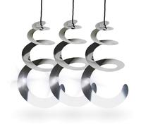 TronicXL Lot de 6 carillons à vent en spirale réfléchissants