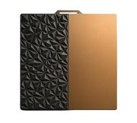 TronicXL Plaque d'impression Bambulab texturée double face PEI + PEO lisse 257 x 257 mm I Lit d'impression magnétique en acier pour effet laboratoire de bambou Diamond A1 P1P P1S X1 X1C