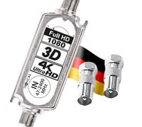 TronicXL Profi 20dB DVBS2 DVB-S2 Amplificateur de ligne satellite à large bande SAT Amplificateur TV PreAmp amplificateur en ligne pour TV satellite et DVB-T