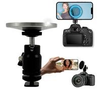 TronicXL Support magnétique de téléphone portable, avec rotule, pour appareil photo reflex numérique, trépied compatible avec Apple iPhone 15 Pro Max, 15 Plus, 14, 13, 12, Samsung, Canon, Nikon, Sony