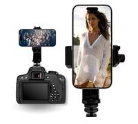 TronicXL Support rotatif pour smartphone pour griffe de flash pour appareil photo et téléphone portable compatible avec iPhone Support trépied adaptateur ColdShoe pour chaussures froides et filetage