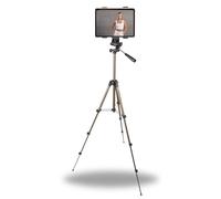 TronicXL Trépied pour appareil photo, trépied pour tablette, 105 cm, pour tablettes compatibles avec iPad Mini Air 1 2, Samsung Android, trépied pour appareil photo avec tête panoramique et niveau à b