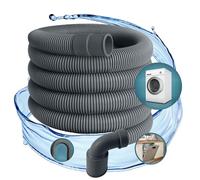 TronicXL Tuyau de vidange professionnel par exemple pour AEG, Miele, Siemens, Bosch, 22 mm coudé, 19 mm, droit, 0,5 bar, 60 °C, 2,5 m, machine à laver et lave-vaisselle 00668114 284849 00284849 358306