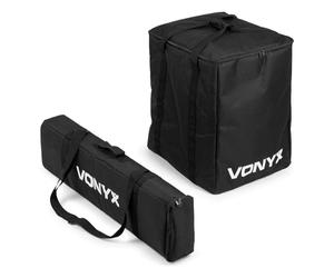 TRONIOS Vonyx Housse de Protection pour Système Colonne VX822, Étui Résistant et Léger Contre Poussières Rayures et Éclaboussures, Accès aux Poignées, Idéale pour DJ Mobiles Groupes et Événements