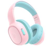 Tronsmart KH02 Casque Audio Enfant Bluebooth, Casque Bluetooth sans Fil 5.3, Volume Limité 74/85/94 DB, Pliable Casque Enfant Audio, Microphone Intégré, Casque Bluetooth Enfant pour Fille, Rose