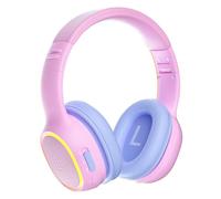 Tronsmart KH03 Casque Bluetooth avec Suppression du Bruit pour Enfants, contrôle du Volume sûr, Casque sans Fil avec lumière et Microphone, 70 Heures d'autonomie, câble Audio intégré, pour l'école