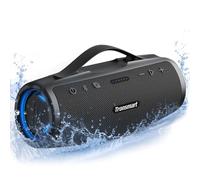 Tronsmart Mirtune S100 Enceinte Bluetooth Portable 50 W, Basses puissantes et aigus clairs, poignée rétractable, 20 Heures de Lecture, étanche IPX7, égaliseur personnalisé et Batterie Externe