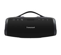 Tronsmart Mirtune S100 Enceinte portable d'extérieur, Bluetooth 5.3, égaliseur personnalisable, puissance de sortie 50 W, 20 heures d'autonomie, étanchéité IPX7, poignée rétractable - Noir