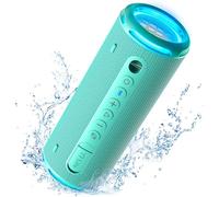 Tronsmart T7 Lite Enceinte Bluetooth Portable 24W, Bluetooth 5.3 sans Fil avec Lumière LED, Étanche IPX7, Autonomie de 24h, Contrôle Via l'application pour Fête-Rosa (Citron Vert)