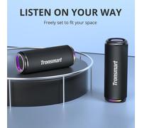 Tronsmart T7 Lite Haut-parleur Bluetooth portable avec basses améliorées, Bluetooth 5.3, autonomie 24 heures, contrôle par application, pour le camping-Noir Speaker
