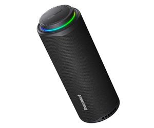 Tronsmart T8 Klaxon Bluetooth portable pour extérieur, son plus puissant et net de 40 W, son à 360°, audio 2.1 canaux, IPX7, personnalisé audio et lumières, cordon portable (gris)