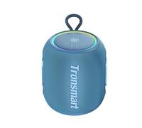 Tronsmart T8 Mini enceinte portable Bluetooth puissante, 16 W, IPX7 étanche, durée 20 h, connexion stéréo, compatible SD/AUX, idéale pour fêtes, voyages et extérieur, bleu