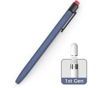 TRONWIN Coque en silicone pour Apple Pencil 1ère génération avec clip, design classique, prise en main parfaite, coque de protection pour Apple Pencil 1 case (bleu nuit)