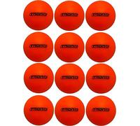 TronX Lot de 12 balles de hockey de rue - Faible rebond - Orange - Officiel Street Roller DEK