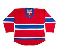 TronX Vêtements de jeu DJ300 - Maillot de hockey sur glace senior (DE/NL/SE/PL, alphanumérique, M, régulier, régulier, Montréal Canadiens - Rouge), Montréal Canadiens Rouge