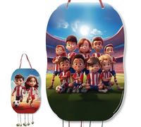 trookee® Piñata Football Rojiblanca - Piñata anniversaire d'enfant - Décoration d'anniversaire d'enfant - Grande pinata de football à remplir avec des friandises et des cadeaux pour garçons et filles