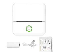 TROONZ Imprimante pour L'école, Imprimante Instantanée D'autocollants - Chargement USB, Notes Autocollantes sans Fil, Impression Poche Portable pour Journal Bricolage, Note, Mémo