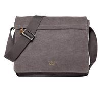 Troop London TRP0240 Classic Canvas Laptop Messenger Bag - Charcoal