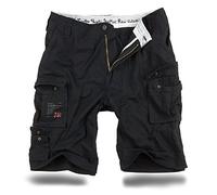 TROOPER Shorts Cargo Lightning Edition dans Bundle avec UD Briquet de Tempête - Noir, XL