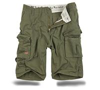 TROOPER Shorts Cargo Lightning Edition dans Bundle avec UD Briquet de Tempête - Olive, L