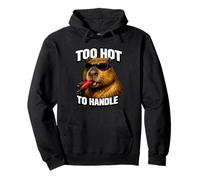 Trop Chaud pour Manipuler Capybara Chili Pepper Spicy Food Meme Sweat à Capuche